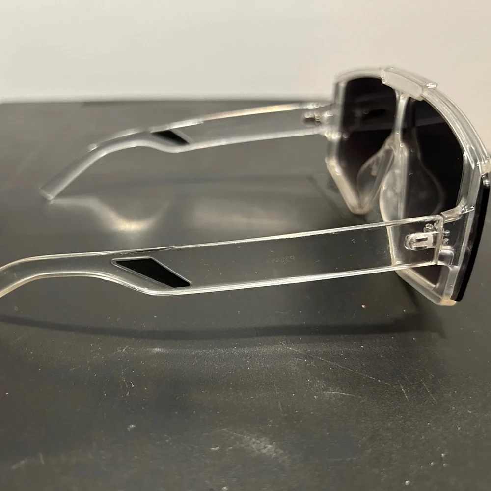 Stylish Black and Silver Wearable Tech Glasses
